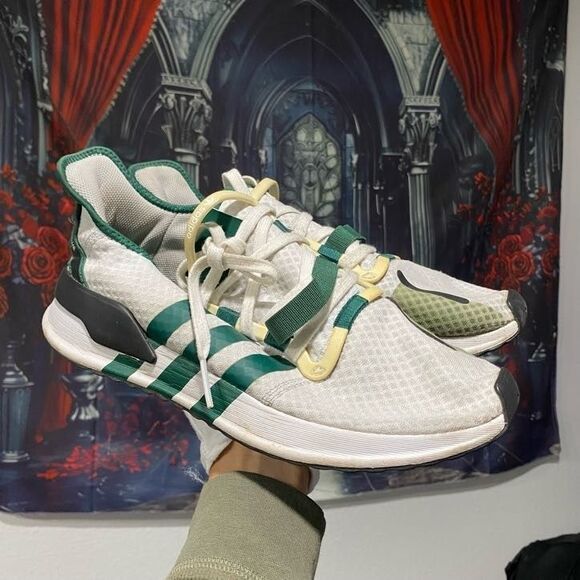 Adidas U Path White Collegiate Green Size 10.5 - Athletic Sneakers - Picture 1 of 7